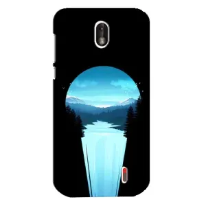 Летний Чехол на Nokia 1 (Синий Водопад)