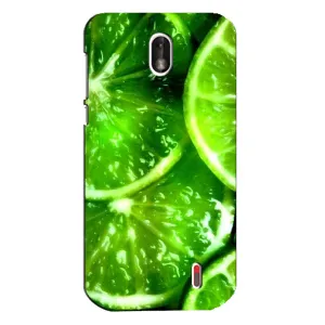 Чехол с изображением вкусной еды для Nokia 1 (Яркий ЛАЙМ)