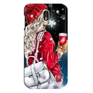 Чехлы на Новый Год Nokia 1 (Зима пришла)