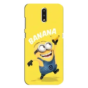 Мультяшный принт на Чехол для Нокиа 2.3 (Banana)