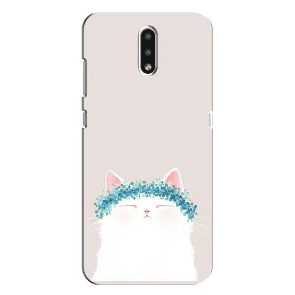 Чехол с рисунком «Белый котик» для Nokia 2.3 Чехол с рисунком «Белый котик» для Nokia 2.3