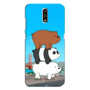 Чехлы с Пандами на Nokia 2.3 (Друзья)