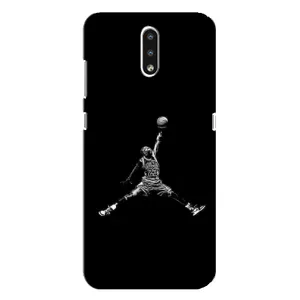 Силиконовый Чехол Nike Air Jordan на Нокиа 2.3 (Джордан)
