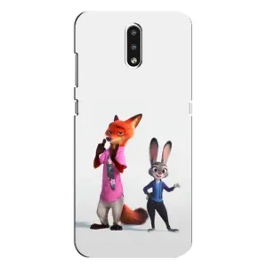 Силиконовый чехол с принтом Зоотрополіс для Nokia 2.3 (Джуди и Ник)