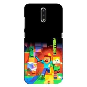 Чехлы для Nokia 2.3 (Персонажи Майн Крафт) (Герой Майнкрафт)