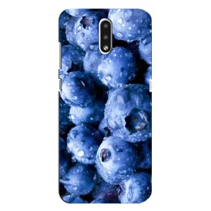 Чехол с изображением вкусной еды для Nokia 2.3 (Голубика)