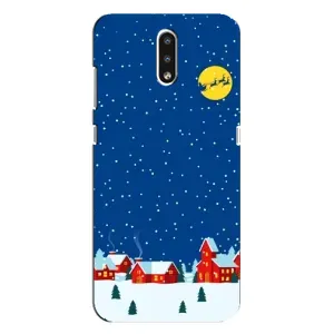 Силіконовий бампер на різдво для Nokia 2.3 (Місто в снігу)
