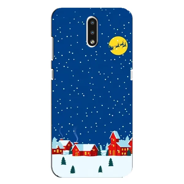 Чехол с рисунком «Город в снегу» для Nokia 2.3 Чехол с рисунком «Город в снегу» для Nokia 2.3