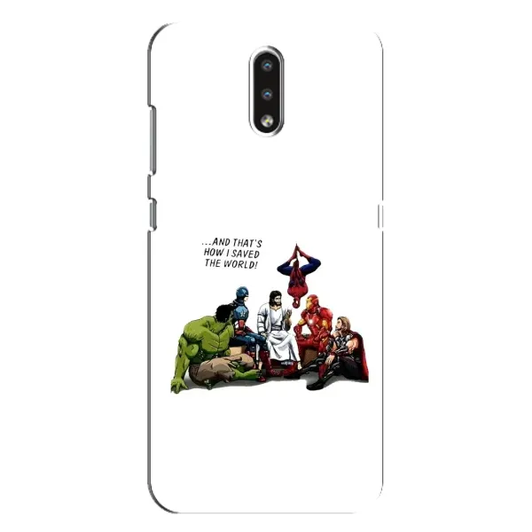 Чехол с рисунком «Иисус супергерой» для Nokia 2.3 Чехол с рисунком «Иисус супергерой» для Nokia 2.3