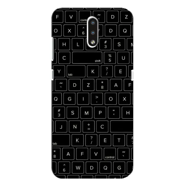 Чехол с рисунком «Клавиатура» для Nokia 2.3