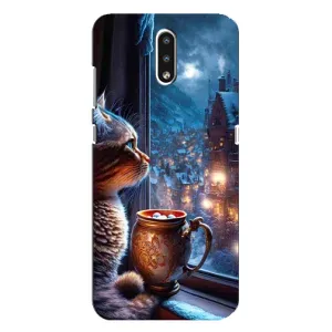 Чехлы на Новый Год Nokia 2.3 (Кот новогодний)