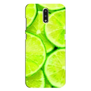 Чехол с изображением вкусной еды для Nokia 2.3 (Лайм)
