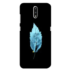 Чехол с картинками на черном фоне для Nokia 2.3 (Листочек)