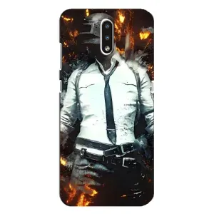Силиконовый чехол с картинкой "Герой Pubg" на Nokia 2.3 (Man Пубг)