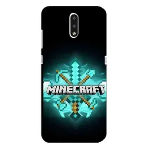Чехол майнкрафт для Nokia 2.3 (MineCraft 2)