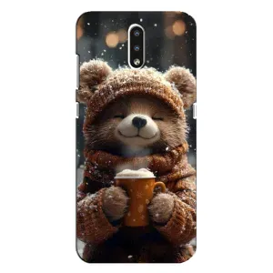 Печатный чехол «Зверята с кофе» для Nokia 2.3 (Медвежонок с кофе)