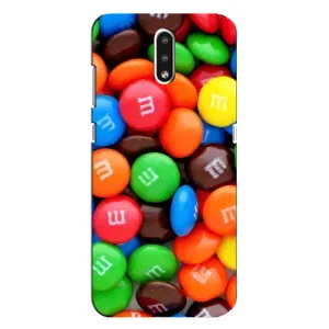 Чехол с изображением вкусной еды для Nokia 2.3 (Разноцветные M&M'S)