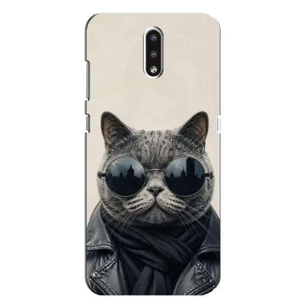 Чехол с рисунком «Модный кот» для Nokia 2.3 Чехол с рисунком «Модный кот» для Nokia 2.3