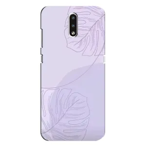 Чехол цветочный дизайн для Nokia 2.3 (Монстера фиолетовая)