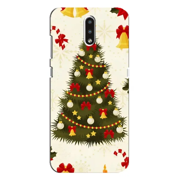 Чехол с рисунком «Новогодний принт» для Nokia 2.3 Чехол с рисунком «Новогодний принт» для Nokia 2.3
