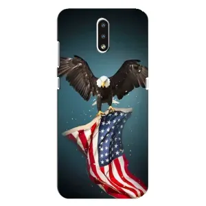 Чехол Флаг USA для Nokia 2.3 (Орел и флаг)