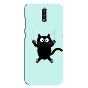 Силиконовый чехол с котиком для Nokia 2.3 (Падающий кот)