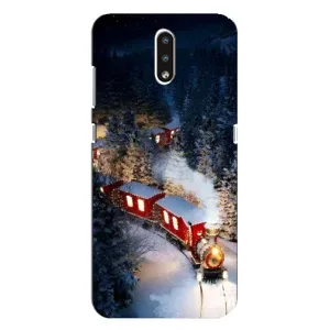 Силіконовий бампер на різдво для Nokia 2.3 (Потяг)