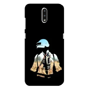 Силиконовый чехол с картинкой "Герой Pubg" на Nokia 2.3 (Пубг мен)