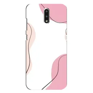 Чехол цветочный дизайн для Nokia 2.3 (Розовый фон)