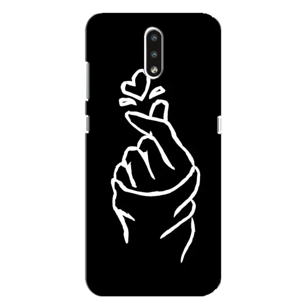 Чохол з малюнком «Сердечко на чорному» для Nokia 2.3 Чохол з малюнком «Сердечко на чорному» для Nokia 2.3