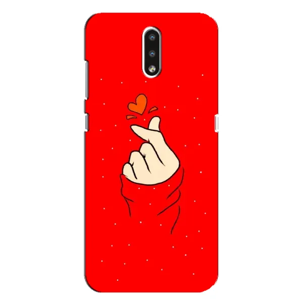 Чохол з малюнком «Сердечко на червоному» для Nokia 2.3 Чохол з малюнком «Сердечко на червоному» для Nokia 2.3