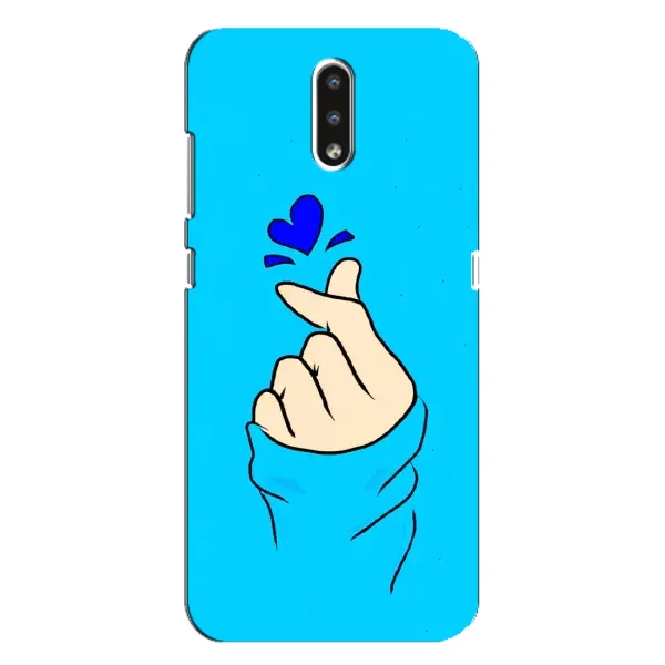 Чохол з малюнком «Сердечко на синоьому» для Nokia 2.3 Чохол з малюнком «Сердечко на синоьому» для Nokia 2.3