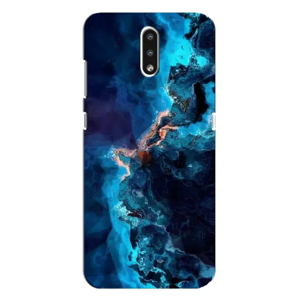 Чехол с рисунком «Синий мрамор» для Nokia 2.3 Чехол с рисунком «Синий мрамор» для Nokia 2.3
