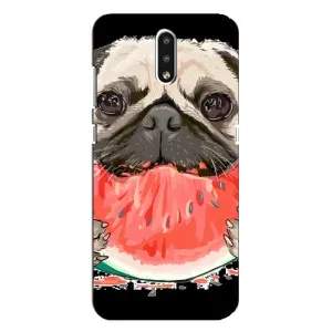 Чехол (ТПУ) Милые собачки для Nokia 2.3 (Смешной Мопс)