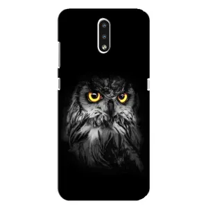 Чехлы с принтом СОВЫ для Nokia 2.3 (Сова на чёрном)