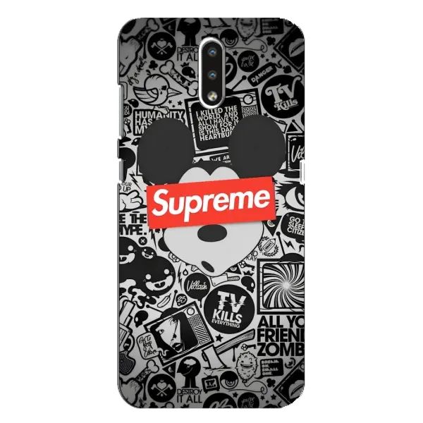 Чехол с рисунком «Supreme Маус» для Nokia 2.3 Чехол с рисунком «Supreme Маус» для Nokia 2.3