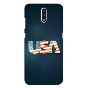 Чехол Флаг USA для Nokia 2.3