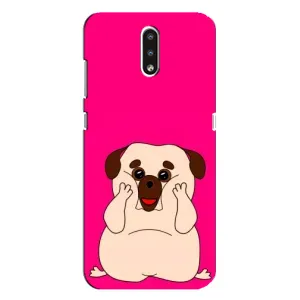 Чехол (ТПУ) Милые собачки для Nokia 2.3 (Веселый Мопсик)