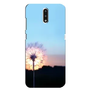 Силиконовый Чехол с одуванчиками на Nokia 2.3 (Закат с одуванчиком)