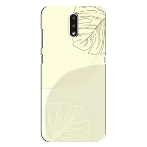 Чехол цветочный дизайн для Nokia 2.3 (Зелёный фон)