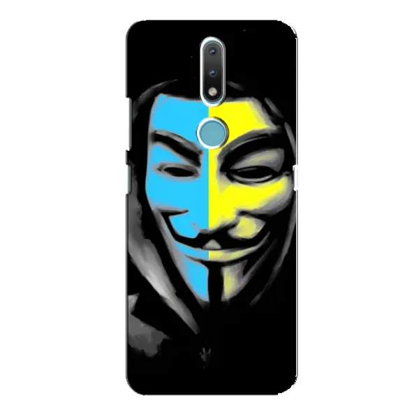Чехол с рисунком «Анонимус патриот» для Nokia 2.4 Чехол с рисунком «Анонимус патриот» для Nokia 2.4