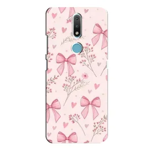 Чехол банты для Nokia 2.4 (Банты с цветами)