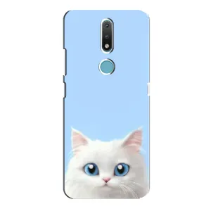 Чохол на тематику: Коти для Nokia 2.4 (Білий кіт)
