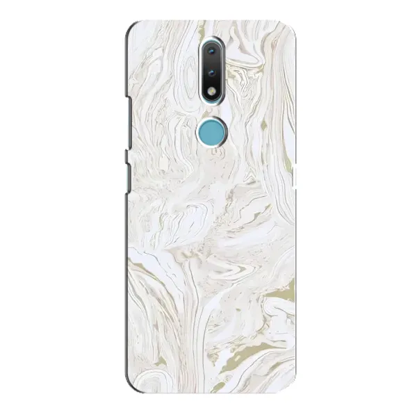 Чехол с рисунком «белый мрамор» для Nokia 2.4 Чехол с рисунком «белый мрамор» для Nokia 2.4