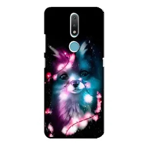 Чохол з Лисичкою для Nokia 2.4 (Чорна лисиця)