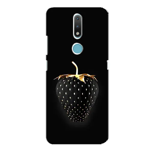 Чехол с рисунком «Чёрная клубника» для Nokia 2.4 Чехол с рисунком «Чёрная клубника» для Nokia 2.4