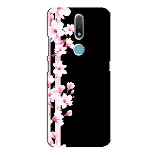 Чехол с рисунком «Цветочки» для Nokia 2.4 Чехол с рисунком «Цветочки» для Nokia 2.4