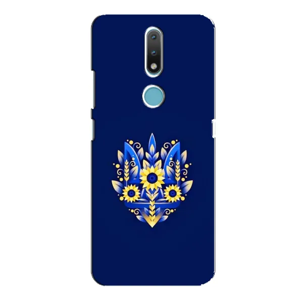 Чехол с рисунком «Цветущий Герб» для Nokia 2.4