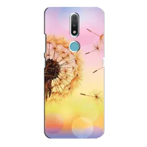 Силиконовый Чехол с одуванчиками на Nokia 2.4 (Цветок-одуванчик)