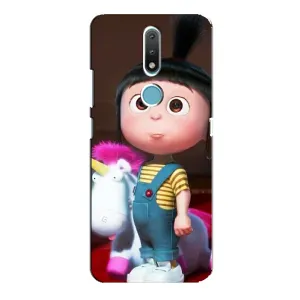 Мультяшный принт на Чехол для Нокиа 2.4 (Девочка Агнес)